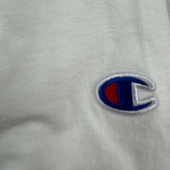 Champion Hoodie Mens Small White Authentic Logo Hooded Drawstring Long Sleeve - Picture 5 of 9